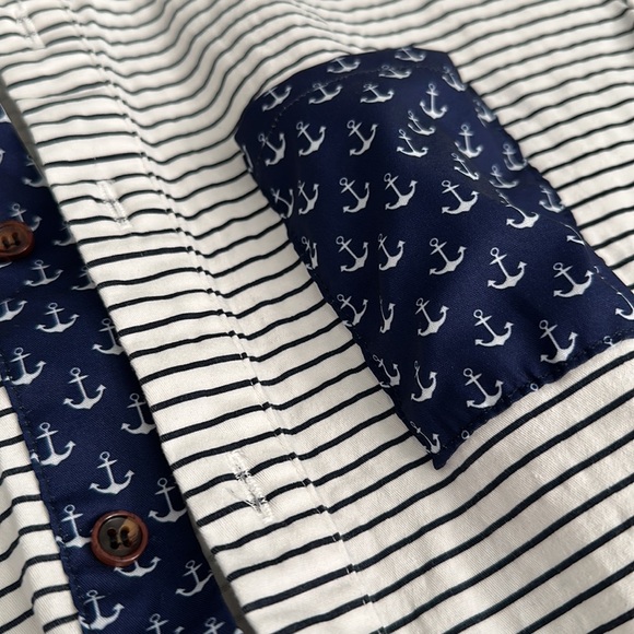 RomperJack Men’s Nautical Romper with Shorts, Mens XSMALL - Picture 2 of 2